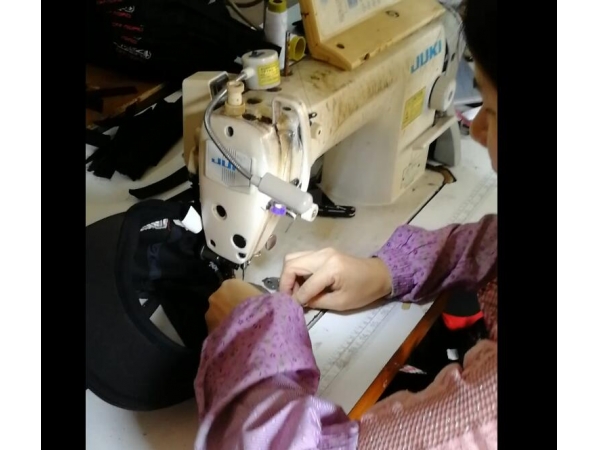 caps sweatband sewing