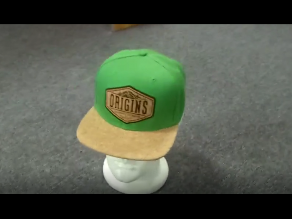 cork patch snapback cap