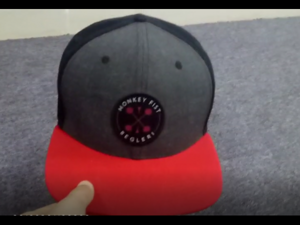 woven patch snapback cap