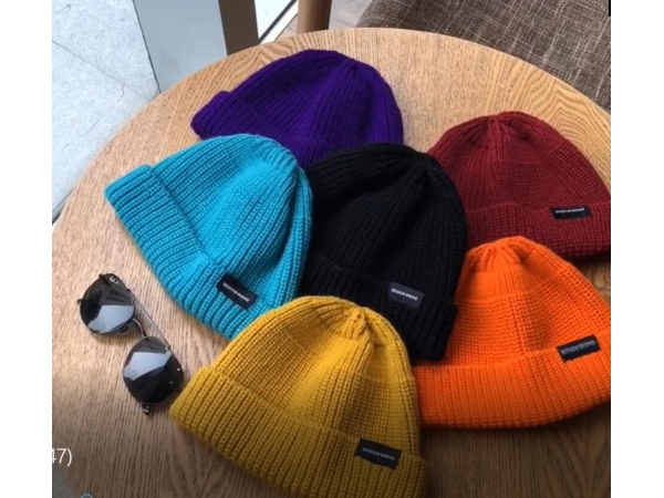 woven patch beanie