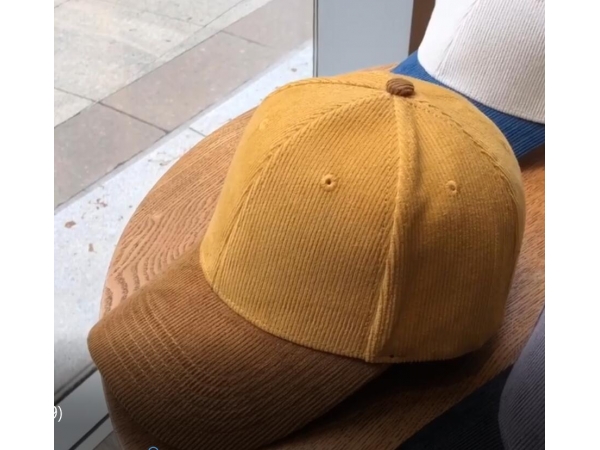 corduroy baseball cap