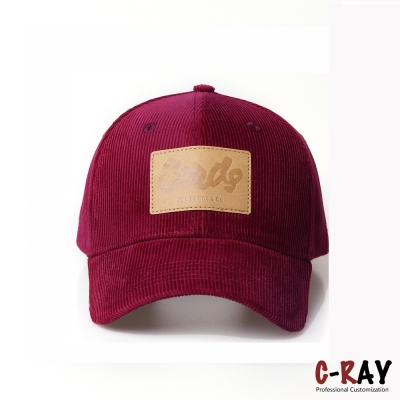 6 panels baseball cap Wholesale corduroy Baseball Hat