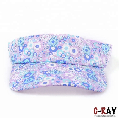 Professional OEM wholesale sun visor cap custom printed fashion sports cap visor