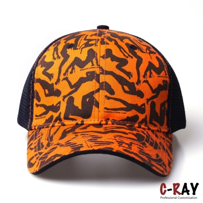 digital printing baseball trucker cap mesh cap 