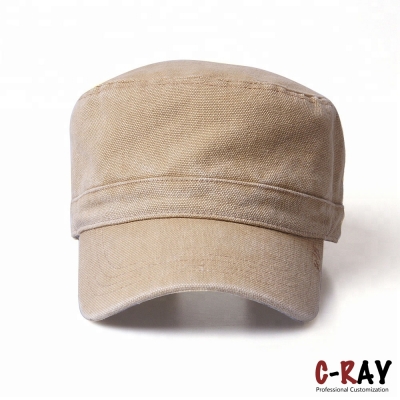 Cotton Canvas Custom Blank Military Army Hat