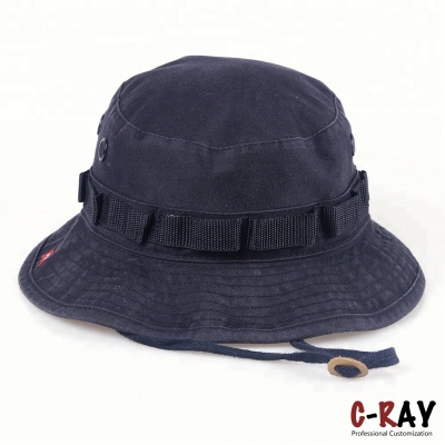 washed cotton unisex custom bucket hat for men 