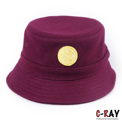 Best Selling Cheap Bucket Hat Custom melton wool Bucket Hat