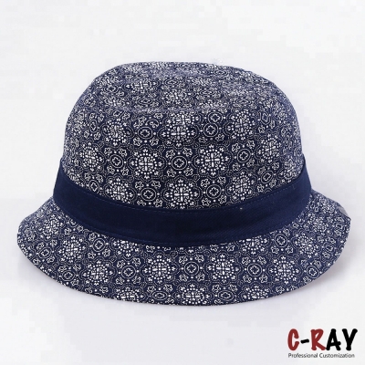 fashion custom printed bucket hats