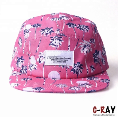 花面料5片帽camper cap0019