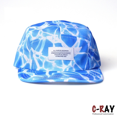 fashion hats all over print 5 panel snapbacks