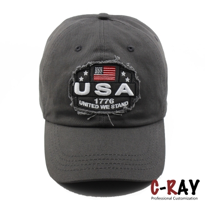 High Quality Manufacturer Wholesale Cheap Custom Embroidered Logo Unstructured 6 Panel Dad Cap Hat